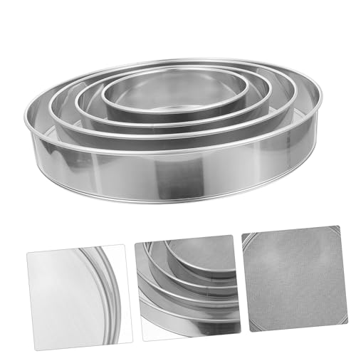 VICASKY 4 Stück Teiliges Mehlsieb Mesh Feines Küchensieb mit Langlebigem Rostfreiem Filter für Feines von Mehl und Puderzucker in Bäckerei und Haushalt VICASKY 4 Stück Teiliges Mehlsieb Mesh Feines Küchensieb mit Langlebigem Rostfreiem Filter für Feines von Mehl und Puderzucker in Bäckerei und Haushalt von VICASKY