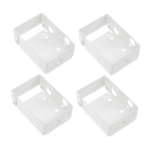VICASKY 4 Stück Teiliges Metall Montageset für Rollos Weiße Jalousienhalterung Langlebige Einfache Installation Robuste Vorhangbeschläge für Lamellen Geeignet für Fensterjalousien und von VICASKY