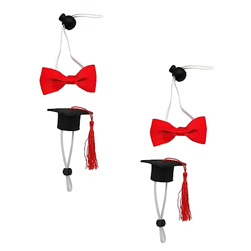 VICASKY 4 Stück Teiliges Mini Haustier Abschlussmützen mit Quasten und Schleifen Verstellbar Komfortabel für Hunde Geeignet als und Dekoration für Weinflaschen Abschlussfeier VICASKY 4 Stück Teiliges Mini Haustier Abschlussmützen mit Quasten und Schleifen Verstellbar Komfortabel für Hunde Geeignet als und Dekoration für Weinflaschen Abschlussfeier von VICASKY