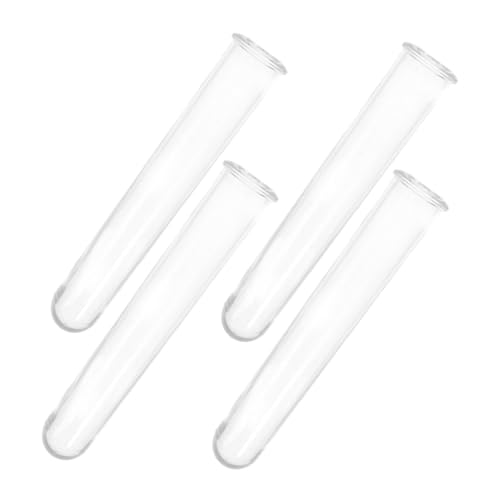 VICASKY 4 Stück Teiliges Transparente Hydroponik Reagenzglas Vasen aus PC Einwandige Pflanzgefäße zur Wurzelbeobachtung Pflegeleicht Stilvolle Tischdeko für DIY Blumenarrangements VICASKY 4 Stück Teiliges Transparente Hydroponik Reagenzglas Vasen aus PC Einwandige Pflanzgefäße zur Wurzelbeobachtung Pflegeleicht Stilvolle Tischdeko für DIY Blumenarrangements von VICASKY