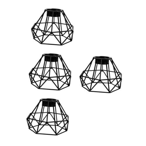 VICASKY 4 Stück Vintage Schmiedeeisen Lampenschirm im Diamant Design Industrieller Lampenschirm aus Metall Dekorative Lampenabdeckung für Decken und Wandleuchten Geeignet für Wohnzimmer VICASKY 4 Stück Vintage Schmiedeeisen Lampenschirm im Diamant Design Industrieller Lampenschirm aus Metall Dekorative Lampenabdeckung für Decken und Wandleuchten Geeignet für Wohnzimmer von VICASKY