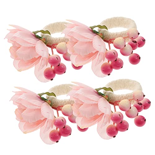 VICASKY 4 Stück Wiederverwendbare Serviettenringe mit Künstlichen Blumen Realistische Tischdeko für Familienfeiern Hochzeit Restaurant und Festliche Anlässe Napkin Buckles Roségold VICASKY 4 Stück Wiederverwendbare Serviettenringe mit Künstlichen Blumen Realistische Tischdeko für Familienfeiern Hochzeit Restaurant und Festliche Anlässe Napkin Buckles Roségold von VICASKY