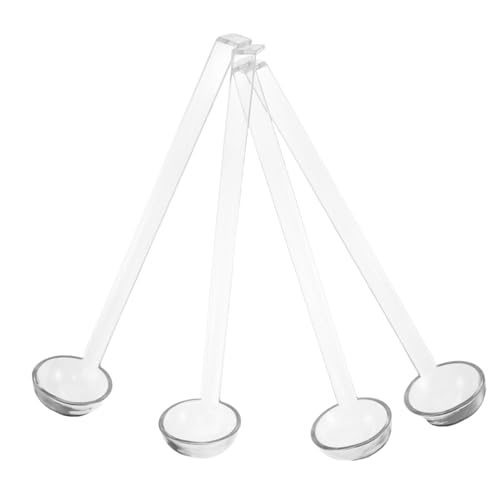 VICASKY 4 Stücke Teiliges Kleine Lange Griff Schöpflöffel Transparent aus Wiederverwendbarem Kunststoff Ergonomisch für Saucen Dressings Cocktails Catering Party VICASKY 4 Stücke Teiliges Kleine Lange Griff Schöpflöffel Transparent aus Wiederverwendbarem Kunststoff Ergonomisch für Saucen Dressings Cocktails Catering Party von VICASKY