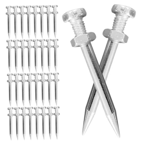 VICASKY 40 Stück Rasenlüfter Nagelschuhe Metall Aerator Spikes für Effektive Rasenbelüftung und Bodenlockerung für und Blumenbeete Leicht und Tragbar VICASKY 40 Stück Rasenlüfter Nagelschuhe Metall Aerator Spikes für Effektive Rasenbelüftung und Bodenlockerung für und Blumenbeete Leicht und Tragbar von VICASKY