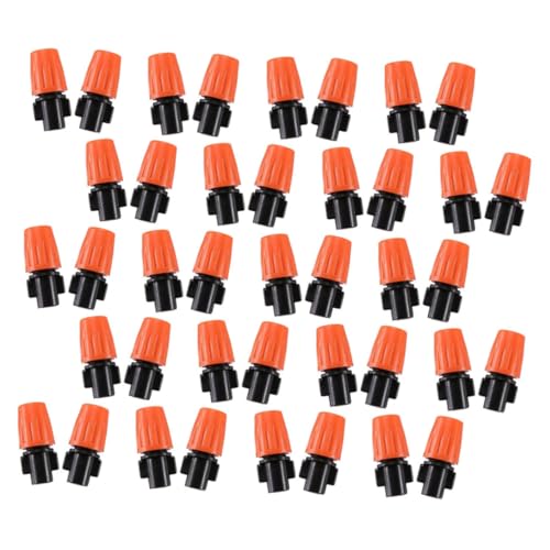 VICASKY Garten Nebeldüse 40 Stücke Verstellbar Orange für Tropfbewässerung und Kühlung Geeignet für Gewächshäuser und Gartenbewässerung von VICASKY