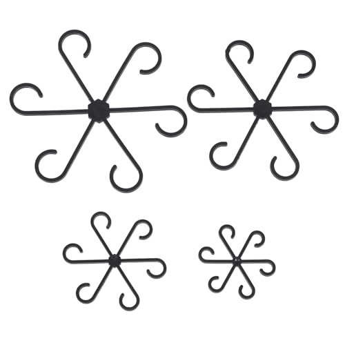 VICASKY 4 Stück Pflanzenstützpfähle Clips für Kletterpflanzen Kunststoff Gartenclips zur Unterstützung von Blumen und Gemüse Wiederverwendbare Pflanzenhalterung für Gewächshaus und Balkon von VICASKY