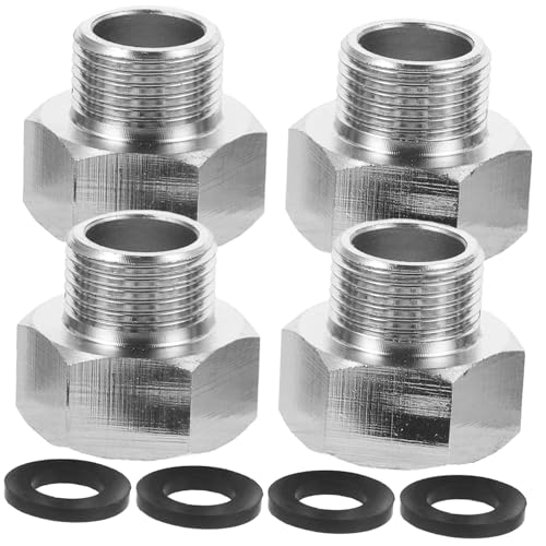 VICASKY 4 Stück Wasser Schlauch Adapter für Gartenschlauch Kupfer 3/8 /2 Gewinde Schnellkupplung für Waschmaschine und Bewässerungssystem VICASKY 4 Stück Wasser Schlauch Adapter für Gartenschlauch Kupfer 3/8 /2 Gewinde Schnellkupplung für Waschmaschine und Bewässerungssystem von VICASKY