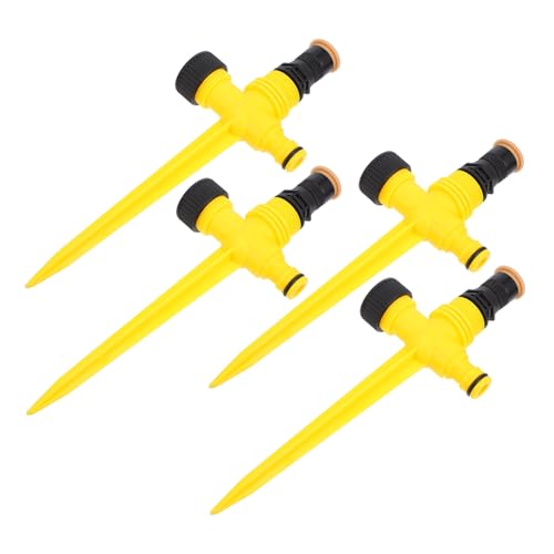 VICASKY 4Stücke Teiliges Professioneller Sprinkler Einsätze Mehrzweck Sprinkler Spikes Mit Drehbarem Sprühkopf Für Präzise Bewässerung Robuste Pflöcke von VICASKY