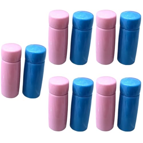 VICASKY 5 Sätze Miniatur Wasserflasche Realistische Dekoration Für Puppenhäuser DIY Mini Küchenzubehör Langlebigem Harz Blau Für Kreative Bastelprojekte 2 Stück * 5 von VICASKY