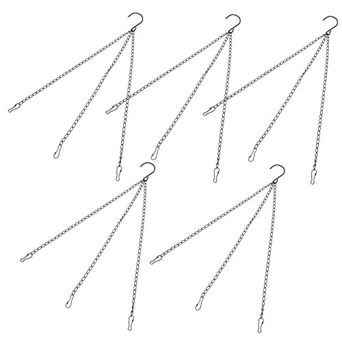 VICASKY 5 Stück Blumenkübel Aufhängehaken Robuste Metallkette für Pflanzen Blumenampeln und Vogelhäuser für Wohnräume Badezimmer und VICASKY 5 Stück Blumenkübel Aufhängehaken Robuste Metallkette für Pflanzen Blumenampeln und Vogelhäuser für Wohnräume Badezimmer und von VICASKY