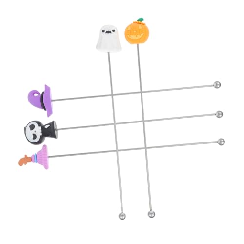 VICASKY 5 Stück Edelstahl Rührstäbchen Kaffeerührer Kaffeerührlöffel Halloween Swizzle Sticks Für Cocktails Wiederverwendbare Kaffeerührstäbchen Honigrührer Wiederverwendbar VICASKY 5 Stück Edelstahl Rührstäbchen Kaffeerührer Kaffeerührlöffel Halloween Swizzle Sticks Für Cocktails Wiederverwendbare Kaffeerührstäbchen Honigrührer Wiederverwendbar von VICASKY