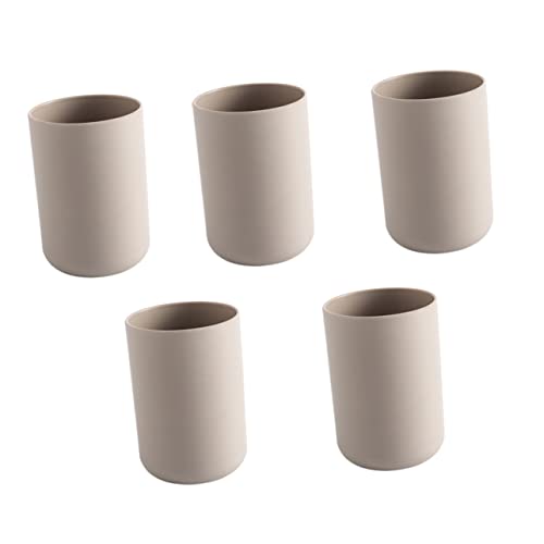 VICASKY 5 Stück Feste Farbe Zahnbürstenbecher Paare Zahnbecher Zahnputzbecher Badezimmerzubehör Coffee VICASKY 5 Stück Feste Farbe Zahnbürstenbecher Paare Zahnbecher Zahnputzbecher Badezimmerzubehör Coffee von VICASKY