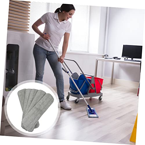 VICASKY 5 Stück Mikrofaser Wischmopp Ersatzpads Waschbar und Wiederverwendbar Geeignet für Flachmopp für Hartböden Fliesen und von VICASKY