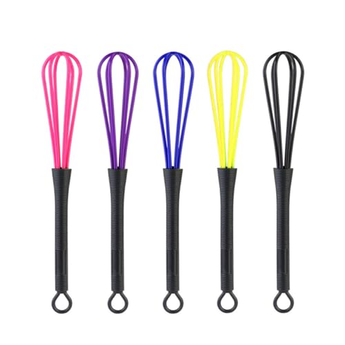 VICASKY 5 Stück Teiliges Kunststoff Mini Schneebesen Handmixer für Friseur Haarfarbe Salon Rührbesen Leichter Ballon Rührer Farblich Zufällig Lang Praktisches Styling VICASKY 5 Stück Teiliges Kunststoff Mini Schneebesen Handmixer für Friseur Haarfarbe Salon Rührbesen Leichter Ballon Rührer Farblich Zufällig Lang Praktisches Styling von VICASKY