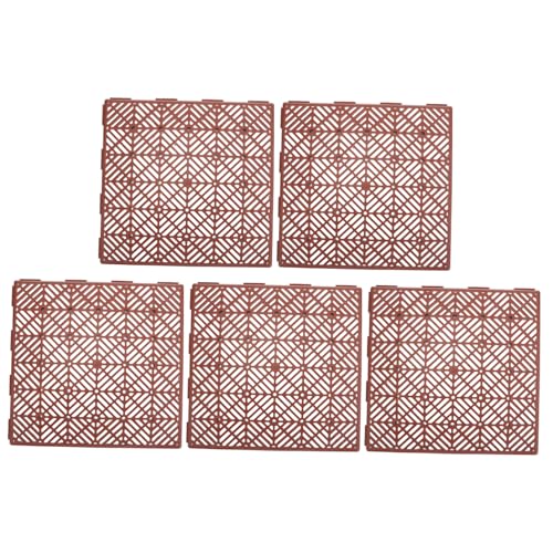 VICASKY 5 Stück Teiliges Outdoor Garten Bodenmatten aus Robustem Kunststoff rutschfeste und Verschiebbare Kunststoff Fliesen Strapazierfähige Rutsch Bodenschutzmatten für Terrasse Balkon VICASKY 5 Stück Teiliges Outdoor Garten Bodenmatten aus Robustem Kunststoff rutschfeste und Verschiebbare Kunststoff Fliesen Strapazierfähige Rutsch Bodenschutzmatten für Terrasse Balkon von VICASKY