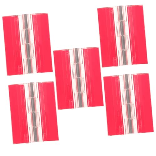 VICASKY 5 Stück Teiliges Selbstklebende Transparente Acrylscharniere Klappbare Klavierscharniere mit Doppelseitigem Klebeband Geräuschlos Drehbar für Schmuckkästen und Diy-boxen von VICASKY