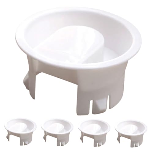 VICASKY 5 Stück Teiliges Wasserkrugdeckel aus Lebensmittelechtem PP Kunststoff Auslaufsichere Langlebige Ersatzdeckel für Glaswasserkanne mit Ergonomischem Design Leicht Wiederverwendbar von VICASKY