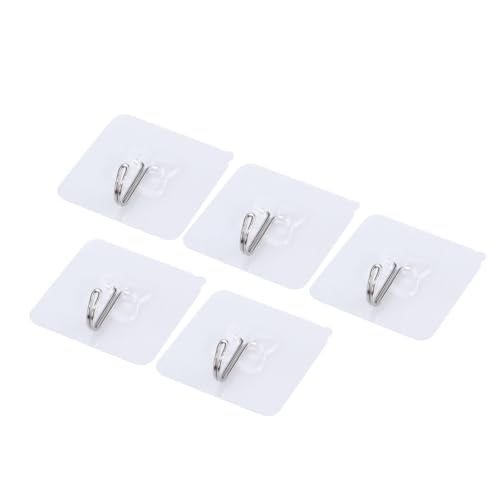 VICASKY 5 Stück Transparente PVC Saugnapf Haken Stark ohne Bohren für Küche Bad Wand Fliesen Geeignet Wiederverwendbar Tragfähig Einfach Anzubringen Einsetzbar Glatten Oberflächen VICASKY 5 Stück Transparente PVC Saugnapf Haken Stark ohne Bohren für Küche Bad Wand Fliesen Geeignet Wiederverwendbar Tragfähig Einfach Anzubringen Einsetzbar Glatten Oberflächen von VICASKY