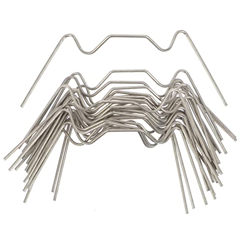 VICASKY 50 Stück Gewächshaus Clips W-Draht Klemmen W Clips für Glasbefestigung Rostfrei Wetterfest für Gewächshäuser und Gartenprojekte von VICASKY