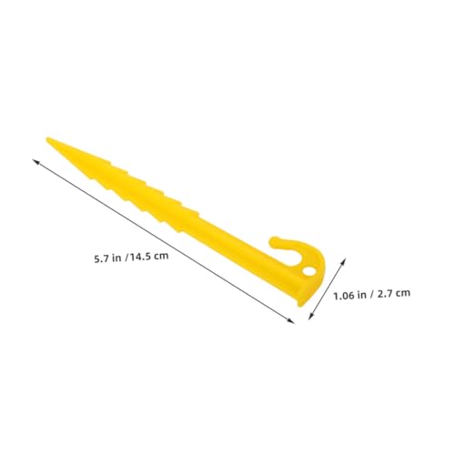 VICASKY 50 Stück Kunststoff Zeltheringe rutschfeste Robuste Zeltpflöcke mit Gezacktem Design für Outdoor Camping Strand Garten Vielseitig Einsetzbar und Windfest VICASKY 50 Stück Kunststoff Zeltheringe rutschfeste Robuste Zeltpflöcke mit Gezacktem Design für Outdoor Camping Strand Garten Vielseitig Einsetzbar und Windfest von VICASKY