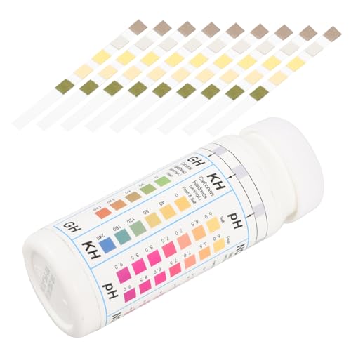 VICASKY 50 Stück Ph Teststreifen für Tragbare Wasseranalyse für Aquarien Teiche und Pools Hochsensible Teststreifen für Wasserqualität von VICASKY