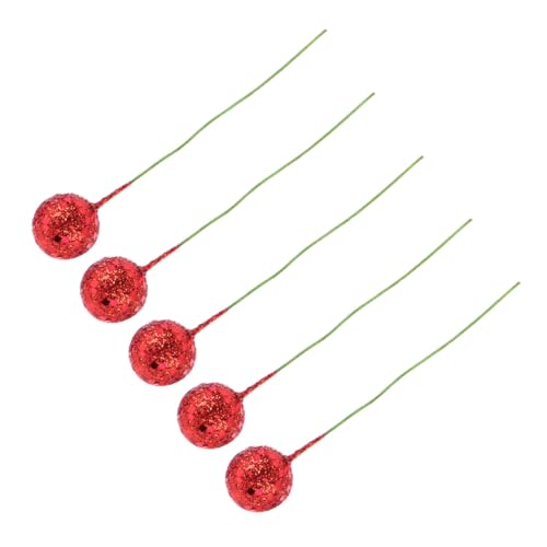 VICASKY 50 Stück Weihnachtsbeeren DIY Dekoration Accessoires Rote Künstliche Beeren Schimmernde Christbaumschmuck Beeren für Weihnachtsbaum Geschenkverzierung Festliche Tischdeko VICASKY 50 Stück Weihnachtsbeeren DIY Dekoration Accessoires Rote Künstliche Beeren Schimmernde Christbaumschmuck Beeren für Weihnachtsbaum Geschenkverzierung Festliche Tischdeko von VICASKY