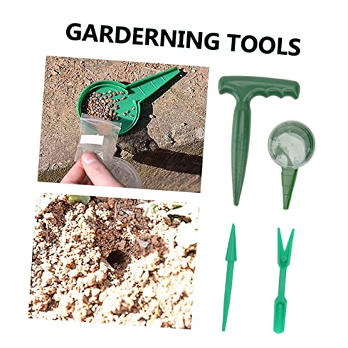 VICASKY 5Stücke Teiliges Gartenwerkzeug Hochwertigem Vielseitiger Dibber Samentreiber Setzlingstransport Und Erdsieb Für Effektives Gärtnern Und Pflanzenpflege von VICASKY