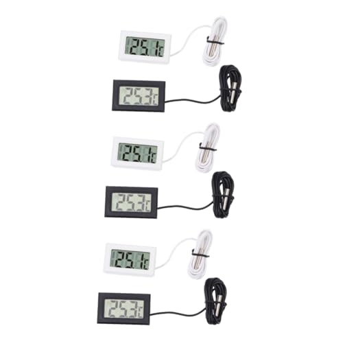 VICASKY 6 Stück Eingebettete Digitale Thermometer mit Großem Lcd-display Schnellem Messwert Zuverlässiger Temperaturanzeige für Kühlschrank und Innenbereiche Kompakt und Tragbar Geeignet von VICASKY