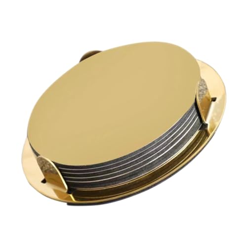 VICASKY 6 Stück Goldene Edelstahl Untersetzer mit Halter Moderner Spiegel Optik rutschfeste Eva Basis für Kaffeebar Esstisch Küchenmatte und Stilvolle Getränkedeckel Wiederverwendbar VICASKY 6 Stück Goldene Edelstahl Untersetzer mit Halter Moderner Spiegel Optik rutschfeste Eva Basis für Kaffeebar Esstisch Küchenmatte und Stilvolle Getränkedeckel Wiederverwendbar von VICASKY