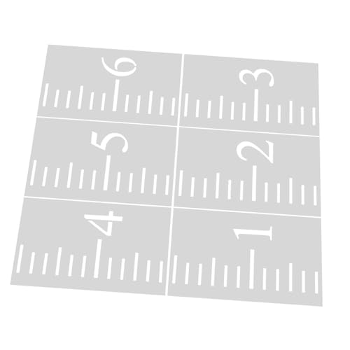 VICASKY 6 Stück Größenmessschablone Wachstumstabelle Für Die Wand Größenlineal Wanddekoration Höhenlineal Für Die Wand Wachstumstabellen Schablonen Höhenmessung von VICASKY