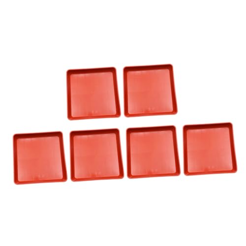 VICASKY 6 Stück Quadratische Pflanztopf Untersetzer aus Robustem Kunststoff Wasserfest Leicht zu Reinigen als Pflanzschale für Sukkulenten und Blumentöpfe im Innen Außenbereich VICASKY 6 Stück Quadratische Pflanztopf Untersetzer aus Robustem Kunststoff Wasserfest Leicht zu Reinigen als Pflanzschale für Sukkulenten und Blumentöpfe im Innen Außenbereich von VICASKY