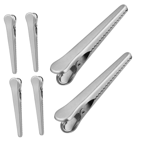 VICASKY 6 Stück Teiliges Edelstahl Verschlussclips für Beutel Langlebige Tütenverschluss Klammern für Snacks Kaffee Brot Frischeerhaltung Leicht zu Reinigen und Umweltfreundlich VICASKY 6 Stück Teiliges Edelstahl Verschlussclips für Beutel Langlebige Tütenverschluss Klammern für Snacks Kaffee Brot Frischeerhaltung Leicht zu Reinigen und Umweltfreundlich von VICASKY