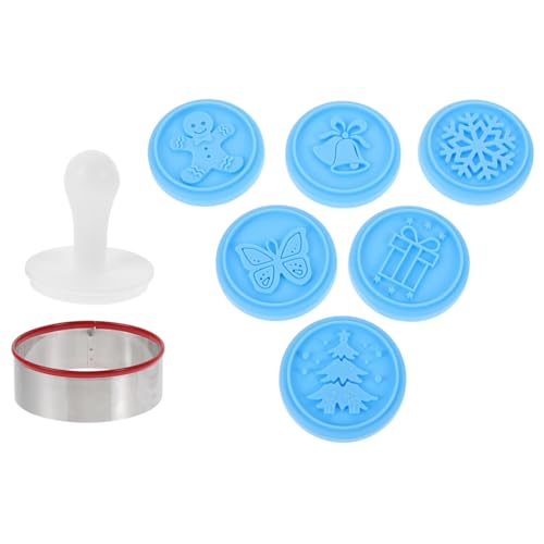 VICASKY 6 Stück Teiliges Keksstempel Set aus Lebensmittelechtem Silikon Kreative Weihnachtsmotive Antihaftbeschichtet Einfach zu Reinigen für Plätzchenbacken und DIY Keksdekoration VICASKY 6 Stück Teiliges Keksstempel Set aus Lebensmittelechtem Silikon Kreative Weihnachtsmotive Antihaftbeschichtet Einfach zu Reinigen für Plätzchenbacken und DIY Keksdekoration von VICASKY