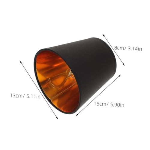VICASKY 6 Stück Teiliges Metall Barrel Lampenschirm Schwarz Schraubsockel Ersatz für Tischlampen Pendelleuchten mit Optimaler Wärmeableitung und Langlebigem Hitzebeständigem Design von VICASKY