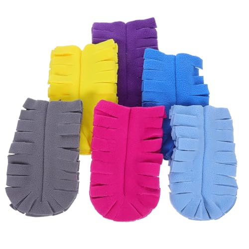 VICASKY 6 Stück Teiliges Nachfüllset Staubwedelköpfe Drehbar Wiederverwendbar Flauschige Duster Pads für Haus Büro Auto Effiziente Staubentfernung Tierhaare Schmutz von VICASKY