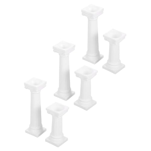 VICASKY 6stücke Römische Säule Statue Dekoration Römische Säulen Für Mini-häuser Partydekor Eingangsbereichsdekor Schreibtisch Zen-Garten-Werkzeug Aus Strapazierfähigem Material von VICASKY