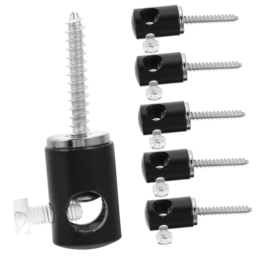 VICASKY 6 Stück Teiliges Swag Haken aus Metall Rostfrei zur Deckenbefestigung von Pendelleuchten Einfach zu Montieren Geeignet für DIY Lampenhaken Aufhängung und Kabelführung an Wand und von VICASKY