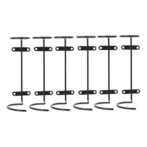 VICASKY 6 Stück Teiliges Wand Weinregal aus Metall Robuster Flaschenhalter für Rotwein zur Stilvollen Präsentation und Aufbewahrung von Weinflaschen VICASKY 6 Stück Teiliges Wand Weinregal aus Metall Robuster Flaschenhalter für Rotwein zur Stilvollen Präsentation und Aufbewahrung von Weinflaschen von VICASKY