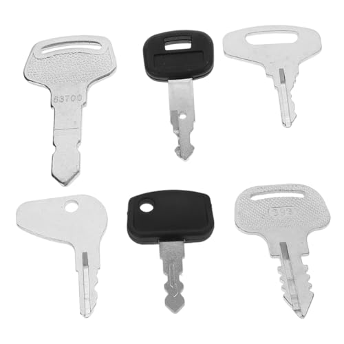 VICASKY 6 Stück Teiliges Zündschlüsselset für Traktoren und Baugeräte Einsetzbare Schlüssel für Rasenmäher Bagger Lader und Geeignet für Outdoor Anwendungen VICASKY 6 Stück Teiliges Zündschlüsselset für Traktoren und Baugeräte Einsetzbare Schlüssel für Rasenmäher Bagger Lader und Geeignet für Outdoor Anwendungen von VICASKY