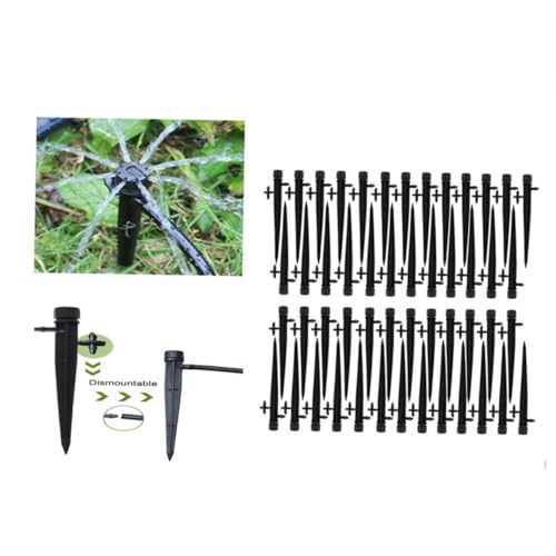 VICASKY 60 Stück Sprühdüse für Gartenbewässerung Plug In Rotationsdüsen für Begrünung und Gewächshäuser Hochwertigem Kunststoff Wasser und Energiesparend VICASKY 60 Stück Sprühdüse für Gartenbewässerung Plug In Rotationsdüsen für Begrünung und Gewächshäuser Hochwertigem Kunststoff Wasser und Energiesparend von VICASKY