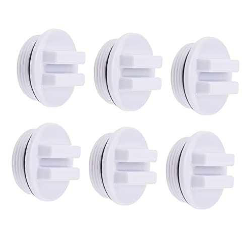 VICASKY 6Stücke Gewindefilter Abflussstecker Für Pools Und Spas Frostbeständig Mit O Ringen Langlebig Und Sicher Für Winterisierung Und Wasserentwässerung von VICASKY