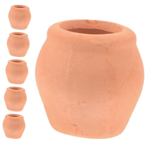 VICASKY 6er-Pack Mini-blumentöpfe Aus Keramik 2 5 cm Cotta-gläser Dekoration Perfekt Fürs Kinderzimmer von VICASKY