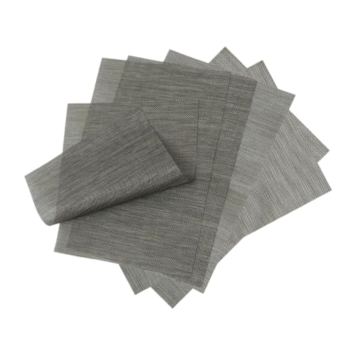 VICASKY 6stücke Esstisch-tischsets Waschbare Tischsets Für Runde Tische Wiederverwendbare Ort Matte Wärme-beständig Schüsselsets Geschirrset von VICASKY