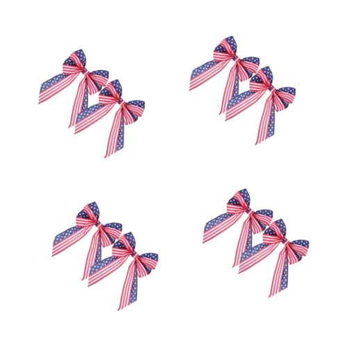 VICASKY 8 Stck. Große Patriotische Schleifen aus Polyester Wetterfest Vielseitig für Unabhängigkeitstag Dekorationen Wie Türen Fenster Kränze Treppen Zäune und Eingänge Farbenfroh und VICASKY 8 Stck. Große Patriotische Schleifen aus Polyester Wetterfest Vielseitig für Unabhängigkeitstag Dekorationen Wie Türen Fenster Kränze Treppen Zäune und Eingänge Farbenfroh und von VICASKY