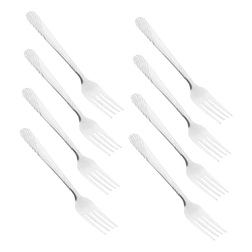 VICASKY 8 Stück Steakgabel Set mit Langem Griff Teiliges Besteck für Zuhause Restaurant und Feiern Spülmaschinenfest Rostfrei für Erwachsene für Fleischgerichte und Desserts VICASKY 8 Stück Steakgabel Set mit Langem Griff Teiliges Besteck für Zuhause Restaurant und Feiern Spülmaschinenfest Rostfrei für Erwachsene für Fleischgerichte und Desserts von VICASKY