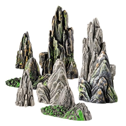 VICASKY 8 Stück Teiliges Mini Harz Stein Aquarium Dekoration Naturgetreue Miniatur Steinlandschaft für Garten Blumentopf und Aquarien Platzsparend Leicht zu Reinigen Vielseitig Einsetzbar VICASKY 8 Stück Teiliges Mini Harz Stein Aquarium Dekoration Naturgetreue Miniatur Steinlandschaft für Garten Blumentopf und Aquarien Platzsparend Leicht zu Reinigen Vielseitig Einsetzbar von VICASKY