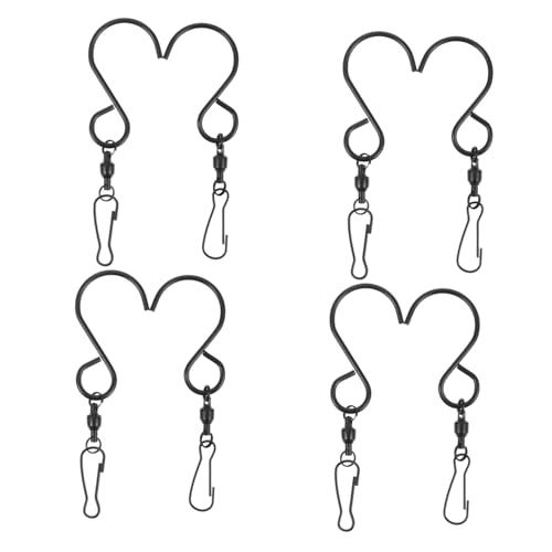 VICASKY 8 Stück Teiliges Schwenkbare S haken Clips aus Robustem Metall für Windspiele Vogelfutterspender Windspiralen Stabile Aufhängung für Garten Balkon Terrasse und Innenräume VICASKY 8 Stück Teiliges Schwenkbare S haken Clips aus Robustem Metall für Windspiele Vogelfutterspender Windspiralen Stabile Aufhängung für Garten Balkon Terrasse und Innenräume von VICASKY