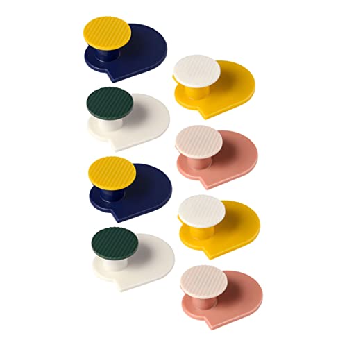 VICASKY 8 Stück Teiliges Selbstklebender Wasserfester Wandhaken ohne Bohren Nordischer Stil Starke Haftkraft als Bad Küchenhaken Einfache Montage Farblich Gemischt von VICASKY