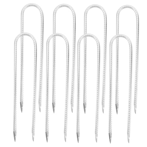 VICASKY 8 Stück Teiliges U förmiges Stahl bodenanker Verzinkt Stabiler Gartennagel für Schaukel Trampolin Zeltbefestigung Vielseitige Verwendung im Außenbereich Langlebig und Robust VICASKY 8 Stück Teiliges U förmiges Stahl bodenanker Verzinkt Stabiler Gartennagel für Schaukel Trampolin Zeltbefestigung Vielseitige Verwendung im Außenbereich Langlebig und Robust von VICASKY