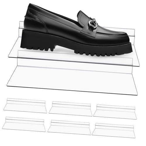 VICASKY 8 Stück Transparente Schuhregale Wandmontierte Slatwall Regale für Stilvolle Schuhpräsentation Geschäften Supermärkten Hause VICASKY 8 Stück Transparente Schuhregale Wandmontierte Slatwall Regale für Stilvolle Schuhpräsentation Geschäften Supermärkten Hause von VICASKY